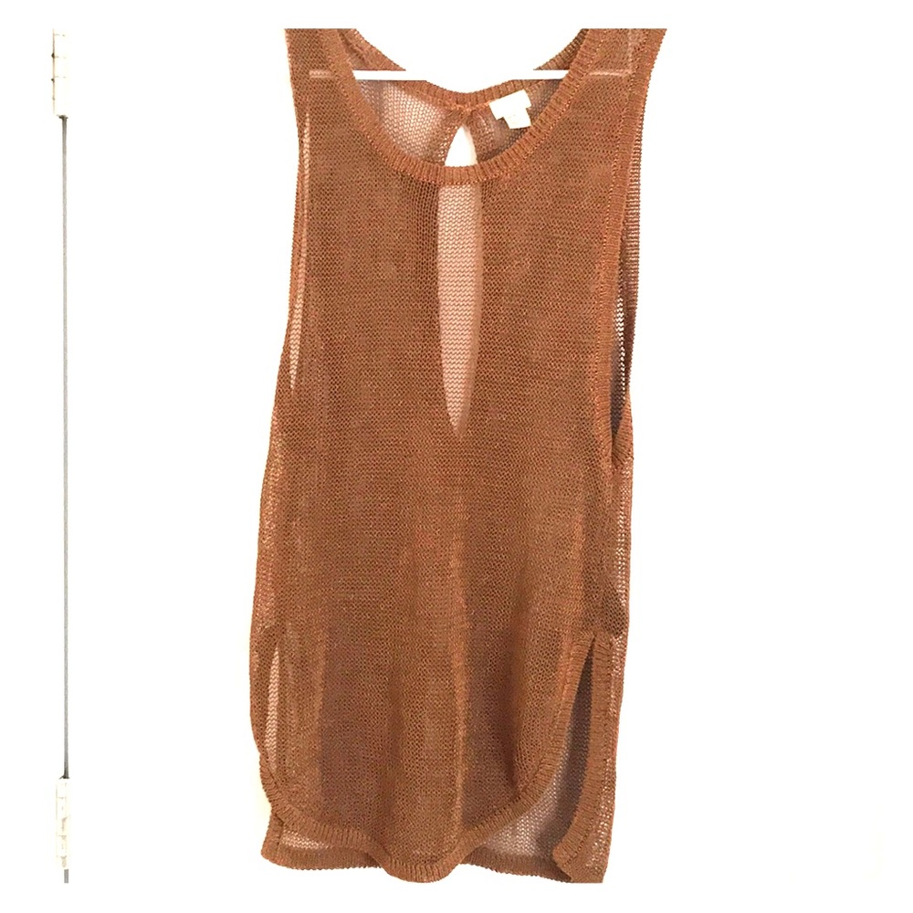 H&M copper knitted tunic